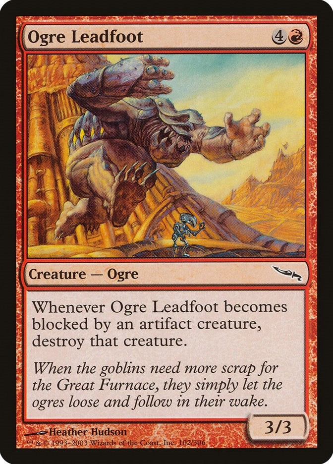 Image for Ogre Leadfoot (102) [Mirrodin]