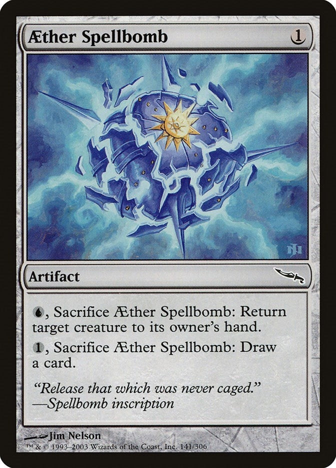 Image for Aether Spellbomb (141) [Mirrodin]