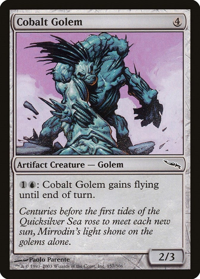 Image for Cobalt Golem (157) [Mirrodin]