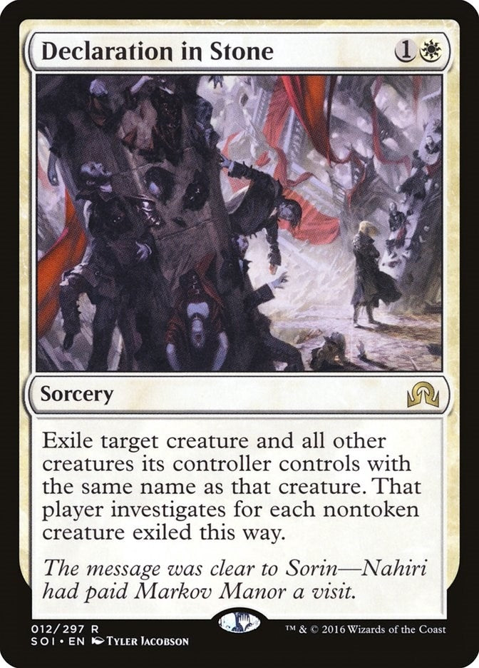 Image for Declaration in Stone (12) [Shadows over Innistrad]