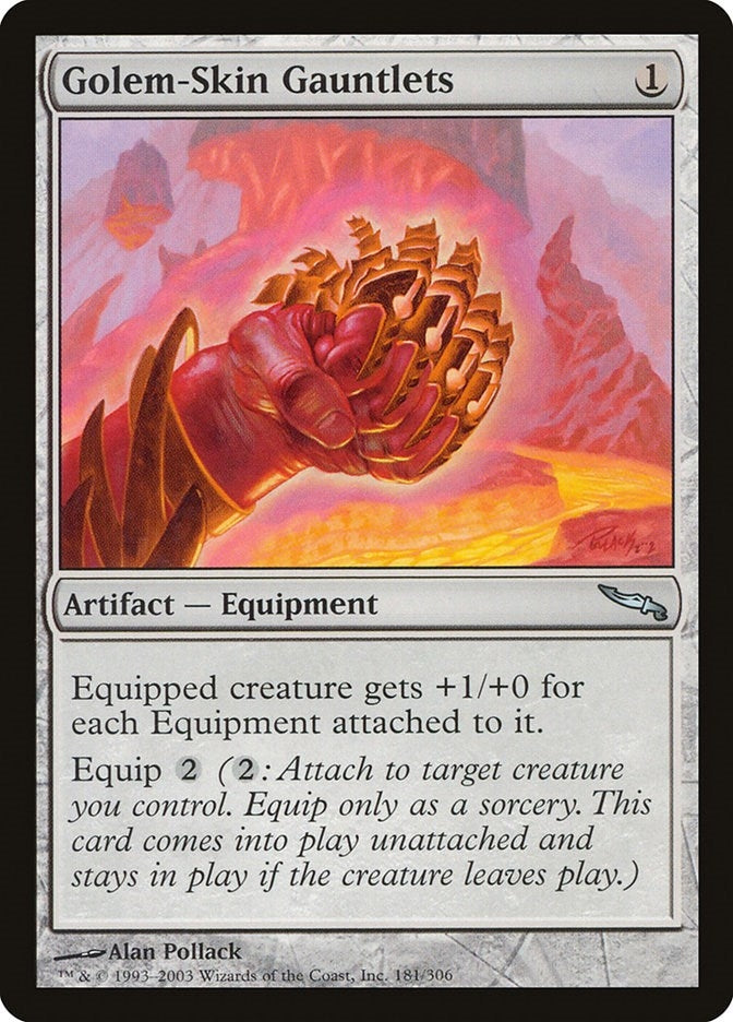 Image for Golem-Skin Gauntlets (181) [Mirrodin]