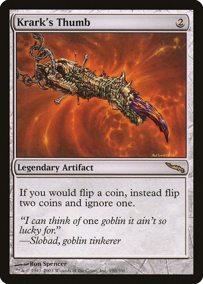 Image for Krark's Thumb (190) [Mirrodin]