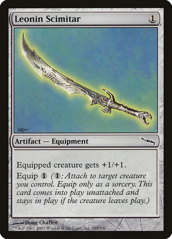 Image for Leonin Scimitar (193) [Mirrodin]