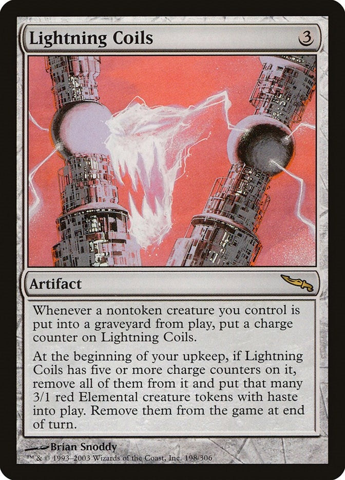 Image for Lightning Coils (198) [Mirrodin]