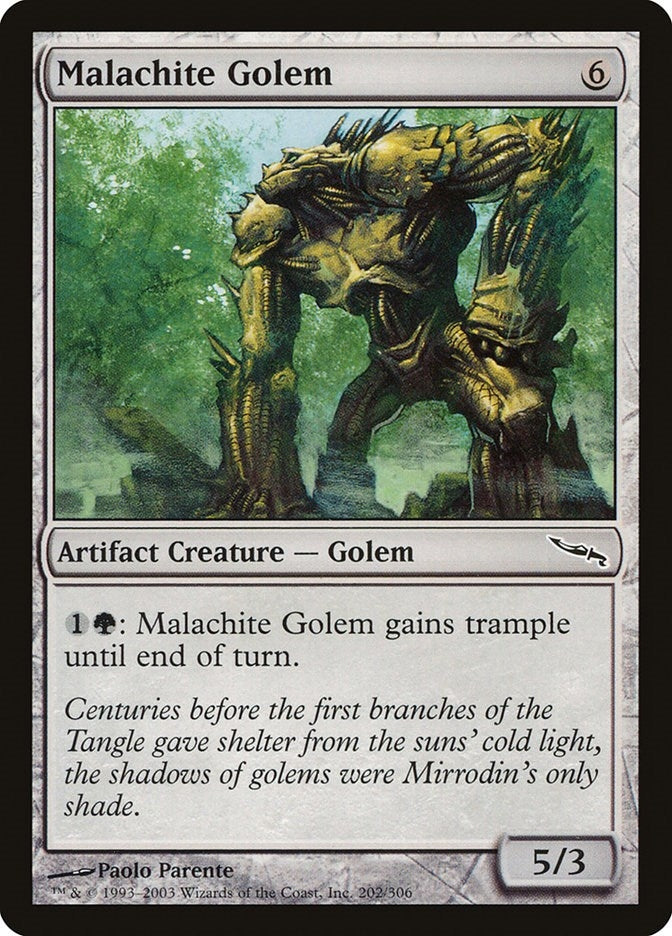Image for Malachite Golem (202) [Mirrodin]