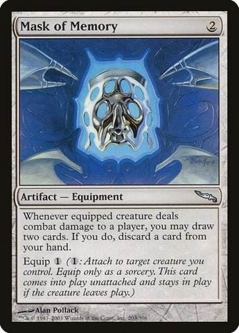 Image for Mask of Memory (203) [Mirrodin]