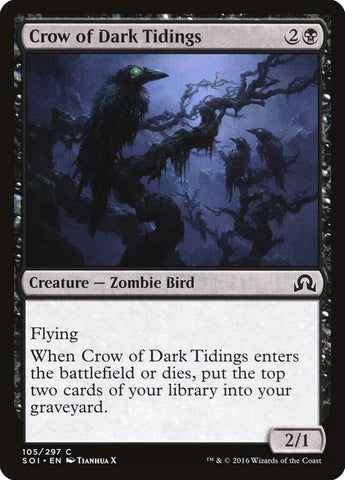 Image for Crow of Dark Tidings (105) [Shadows over Innistrad]