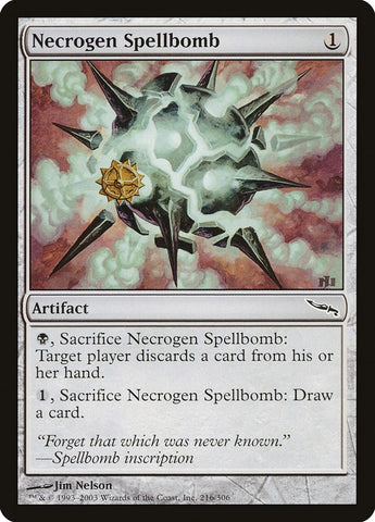 Image for Necrogen Spellbomb (216) [Mirrodin]