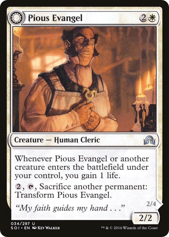 Image for Pious Evangel (34) [Shadows over Innistrad]