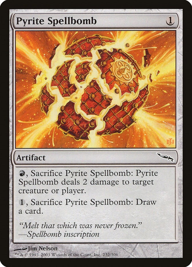 Image for Pyrite Spellbomb (232) [Mirrodin]