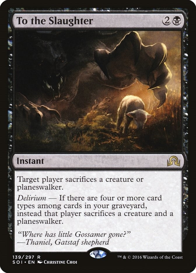 Image for To the Slaughter (139) [Shadows over Innistrad]