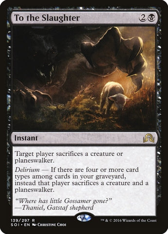 Image for To the Slaughter (139) [Shadows over Innistrad]