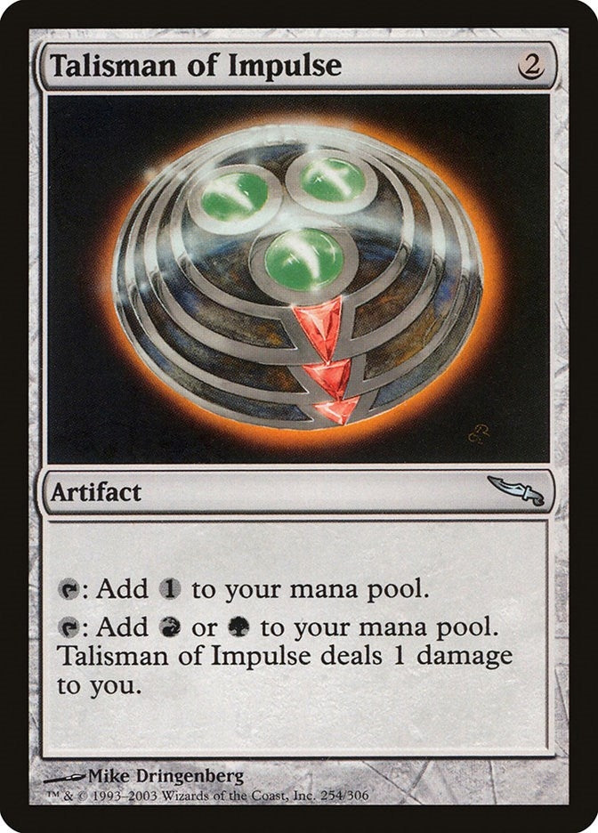 Image for Talisman of Impulse (254) [Mirrodin]