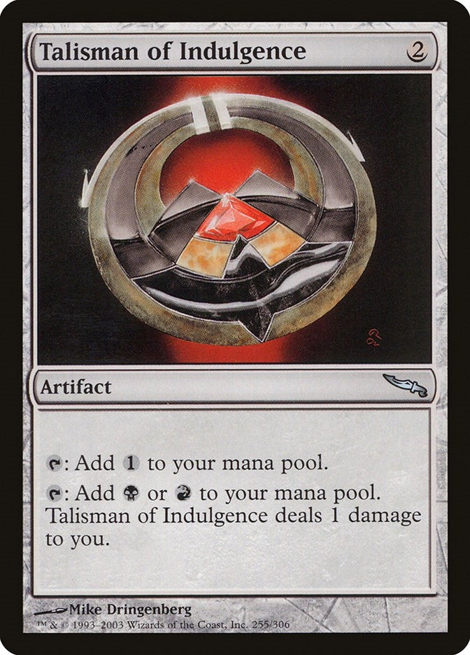 Image for Talisman of Indulgence (255) [Mirrodin]