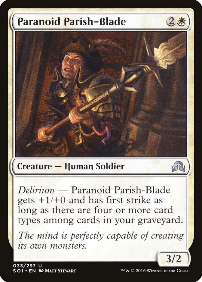 Image for Paranoid Parish-Blade (33) [Shadows over Innistrad]