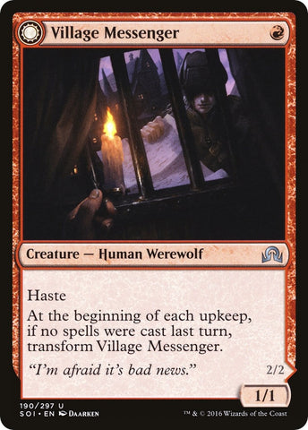 Image for Village Messenger (190) [Shadows over Innistrad]