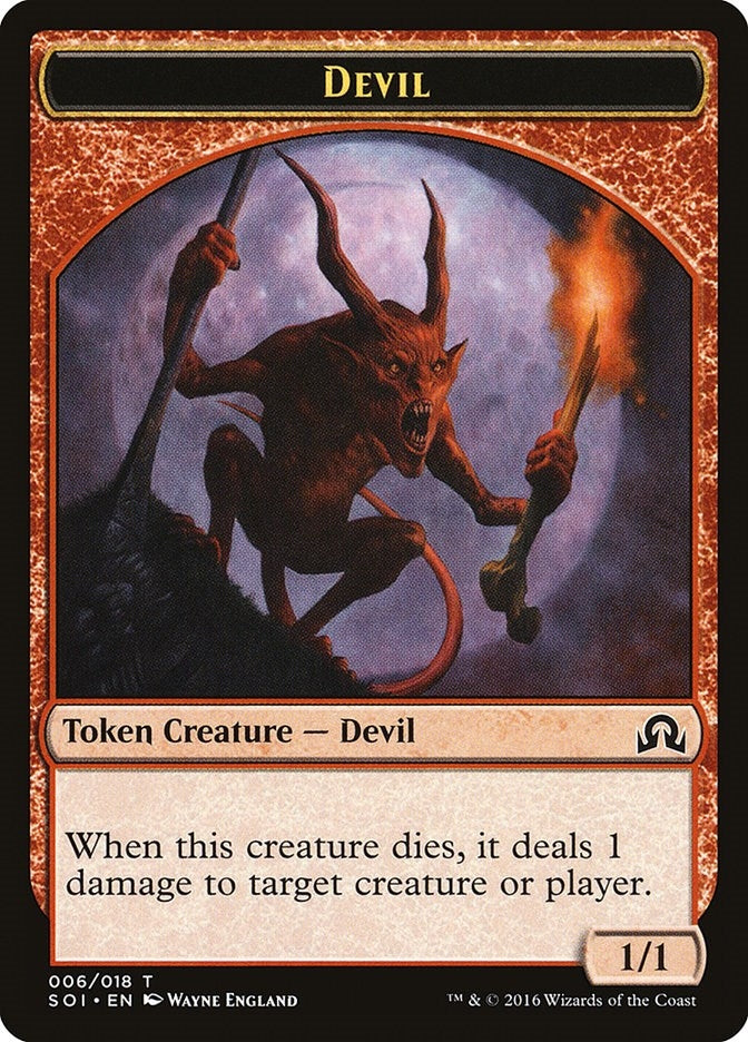 Image for Devil Token (6) [Shadows over Innistrad]