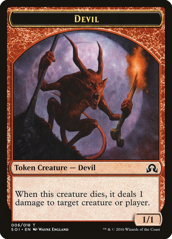 Image for Devil Token (6) [Shadows over Innistrad]