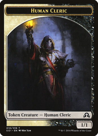 Image for Human Cleric Token (10) [Shadows over Innistrad]