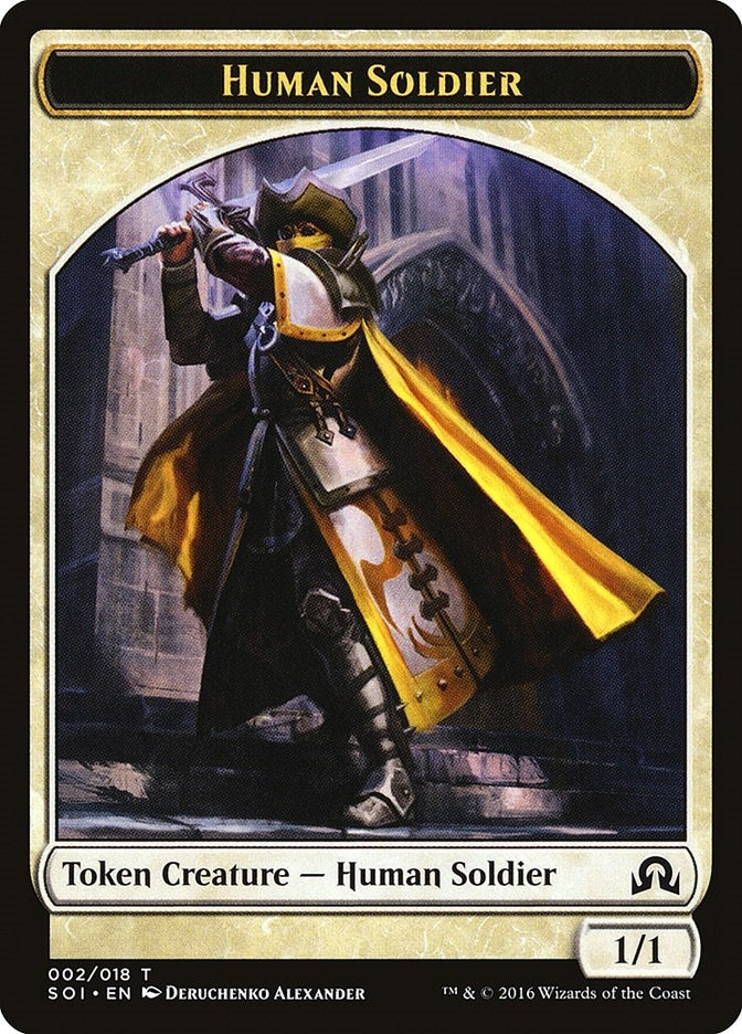 Image for Human Soldier Token (2) [Shadows over Innistrad]