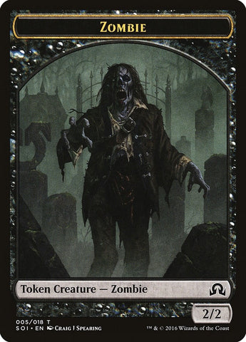 Image for Zombie Token (5) [Shadows over Innistrad]