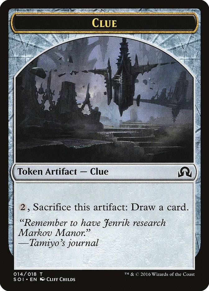 Image for Clue Token (014) (14) [Shadows over Innistrad]