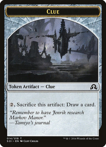 Image for Clue Token (014) (14) [Shadows over Innistrad]