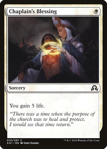 Image for Chaplain's Blessing (10) [Shadows over Innistrad]