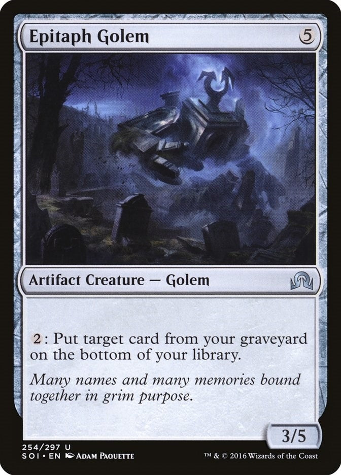 Image for Epitaph Golem (254) [Shadows over Innistrad]