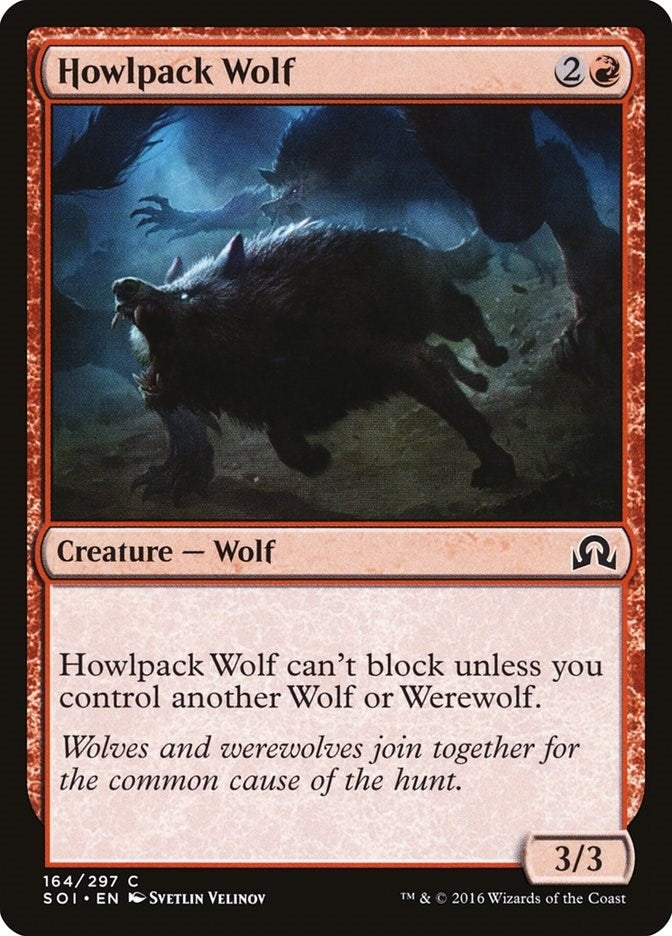 Image for Howlpack Wolf (164) [Shadows over Innistrad]
