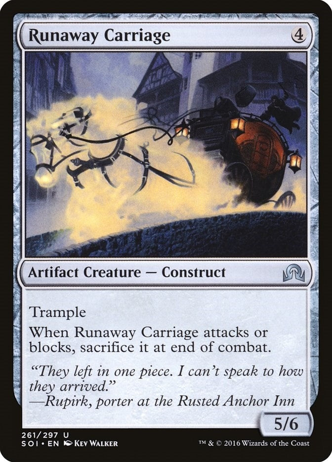 Image for Runaway Carriage (261) [Shadows over Innistrad]