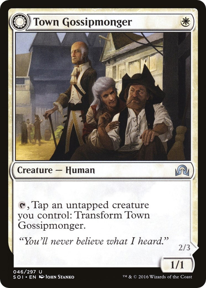 Image for Town Gossipmonger (46) [Shadows over Innistrad]