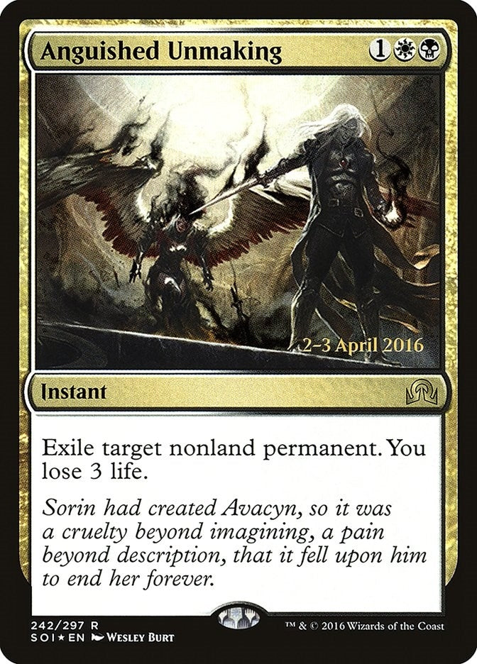 Image for Anguished Unmaking (242) [Prerelease Cards]