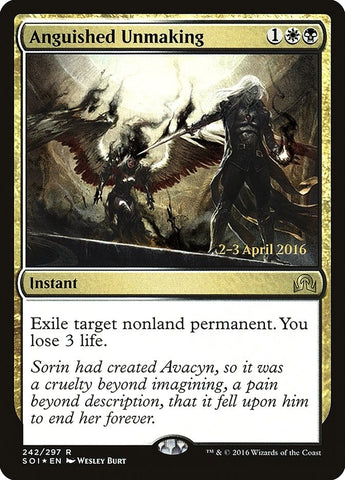 Image for Anguished Unmaking (242) [Prerelease Cards]