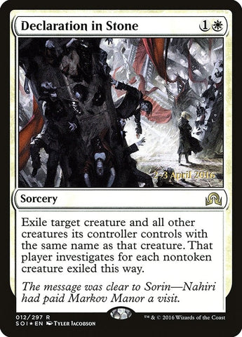 Image for Declaration in Stone (12) [Prerelease Cards]