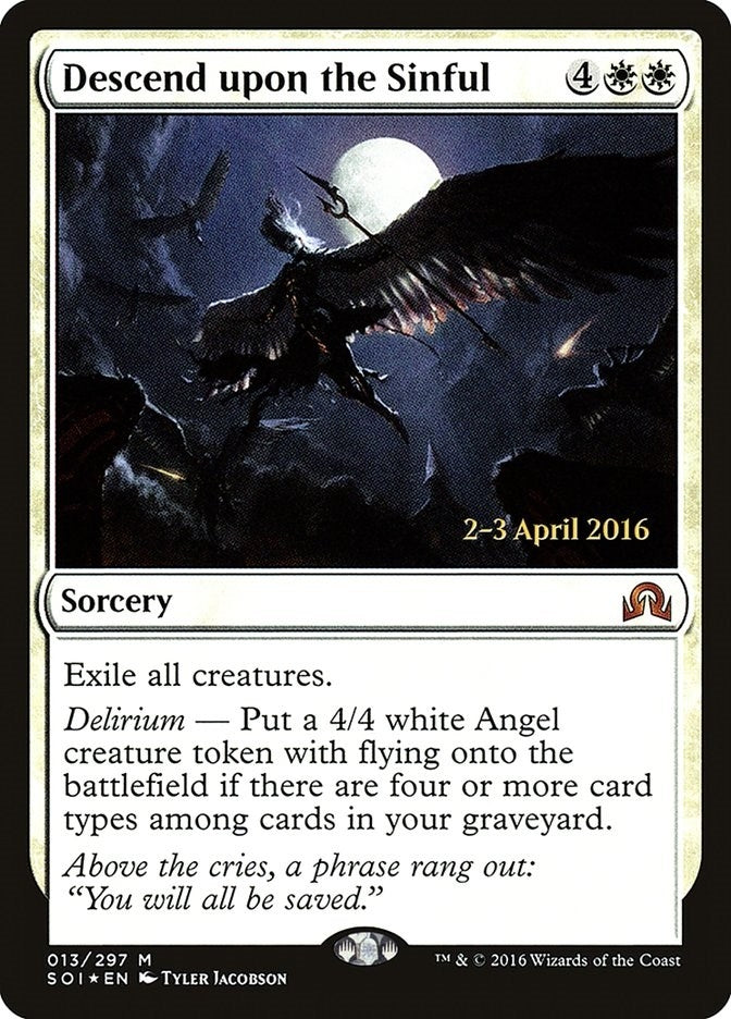 Image for Descend upon the Sinful (13) [Prerelease Cards]