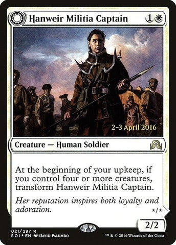 Image for Hanweir Militia Captain (21) [Prerelease Cards]