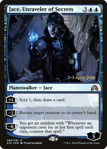 Image for Jace, Unraveler of Secrets (69) [Prerelease Cards]