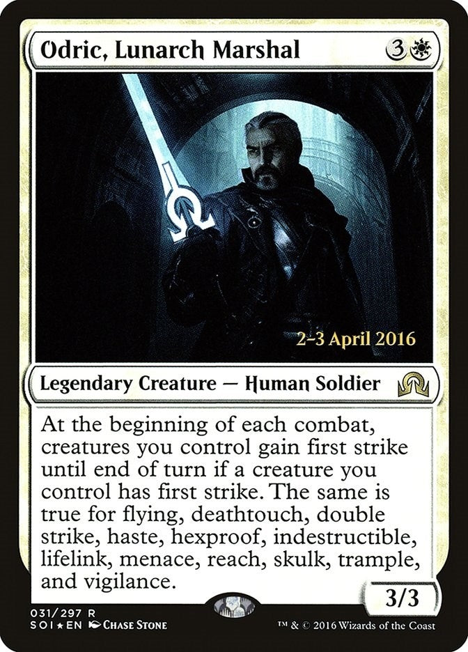 Image for Odric, Lunarch Marshal (31) [Prerelease Cards]