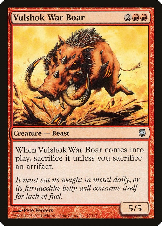 Image for Vulshok War Boar (72) [Darksteel]