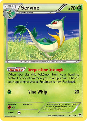 Image for Servine (6/124) [XY - Fates Collide]