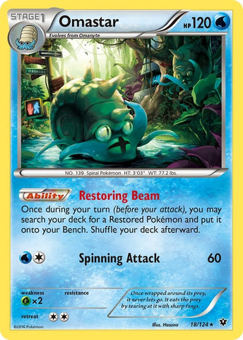 Image for Omastar (18/124) [XY - Fates Collide]