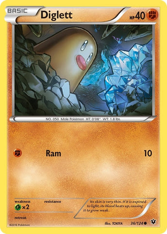 Image for Diglett (36/124) [XY - Fates Collide]