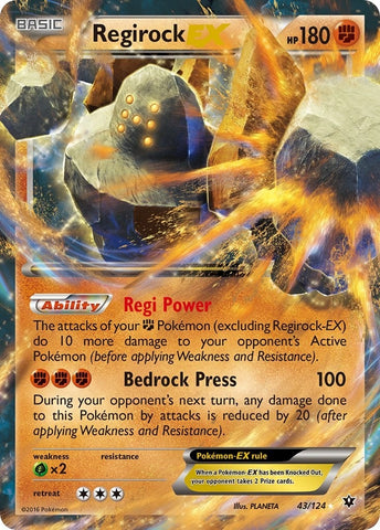 Image for Regirock EX (43/124) [XY - Fates Collide]