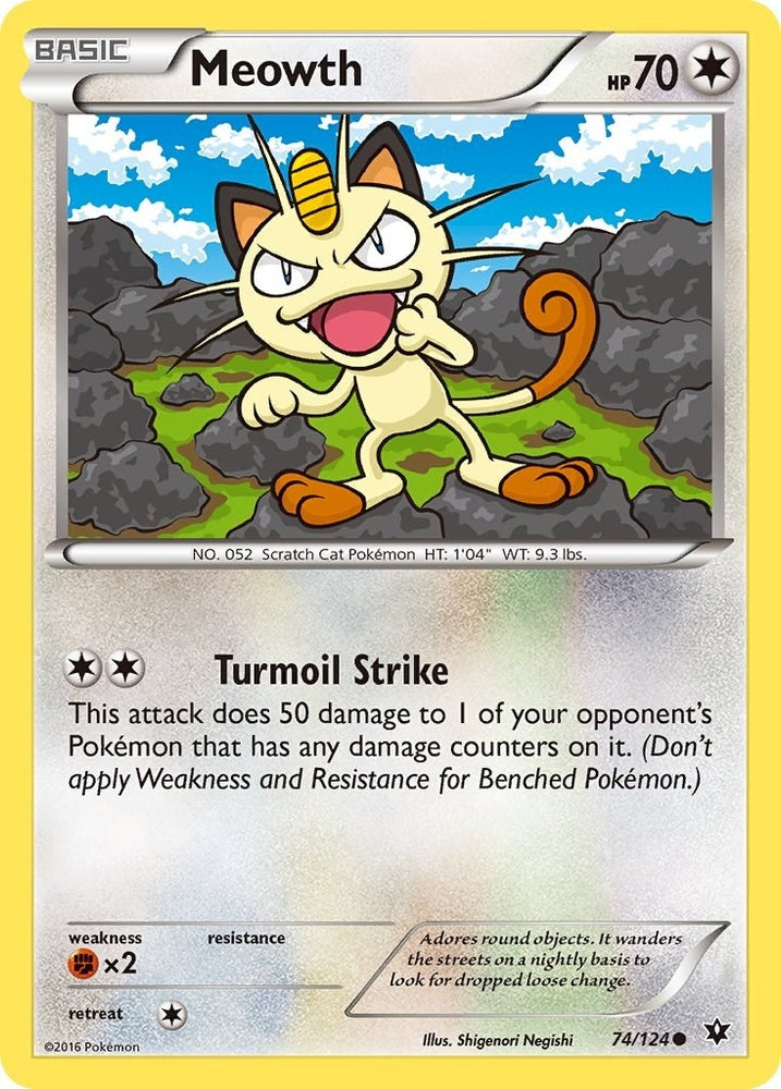 Image for Meowth (74/124) [XY - Fates Collide]