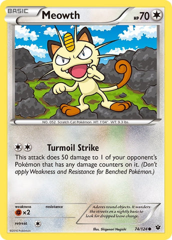 Image for Meowth (74/124) [XY - Fates Collide]
