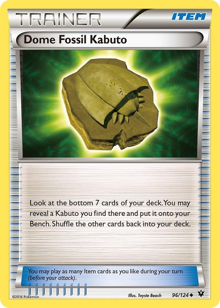 Image for Dome Fossil Kabuto (96/124) [XY - Fates Collide]