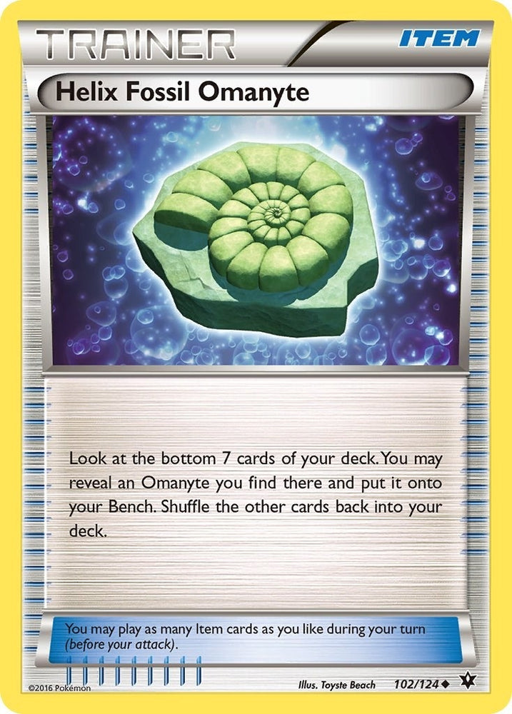 Image for Helix Fossil Omanyte (102/124) [XY - Fates Collide]