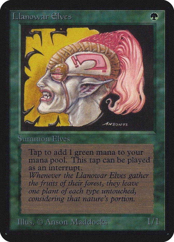 Image for Llanowar Elves [Alpha Edition]