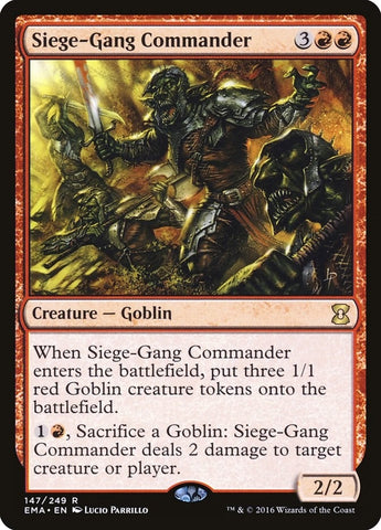 Image for Siege-Gang Commander (147) [Eternal Masters]